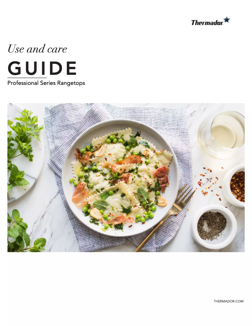 Página 1 del manual Manual de uso y mantenimiento Thermador PCG364WD