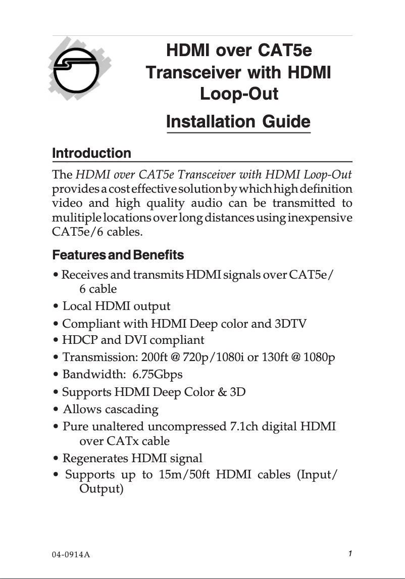 Imagen de la primera página del manual del dispositivo CE-H21W11-S1