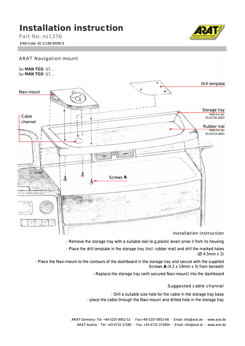Página 1 del manual Manual de usuario Arat NS1376