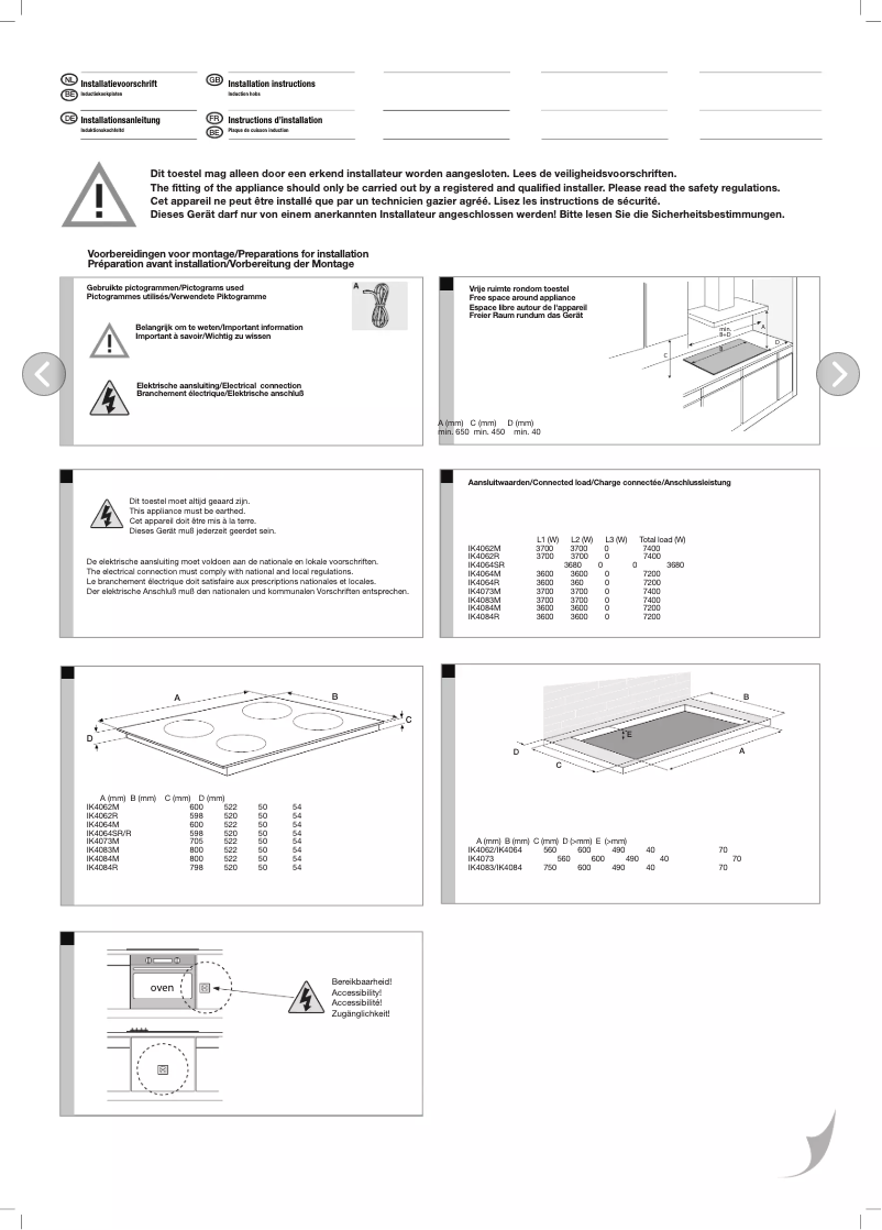 Página 1 del manual Guía de instalación Pelgrim IK4062R