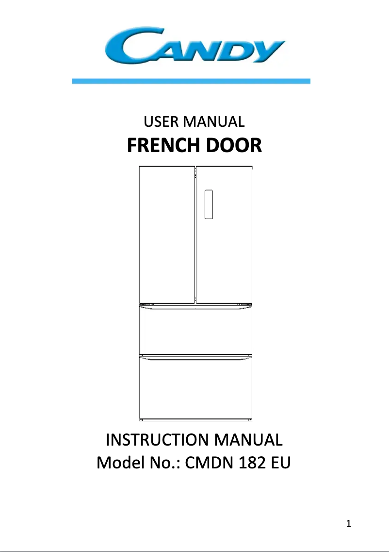 Página 1 del manual Manual de usuario Candy CMDN 182 EU