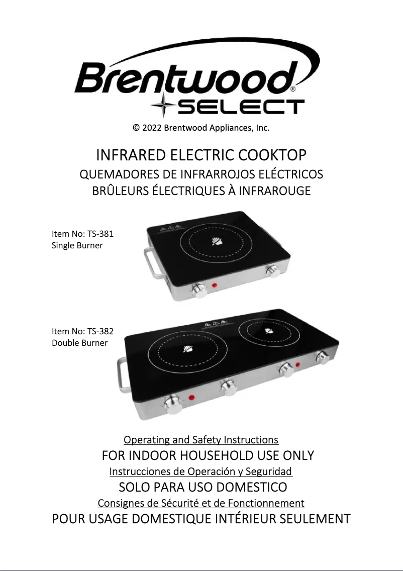 Imagen de la primera página del manual del dispositivo TS-382