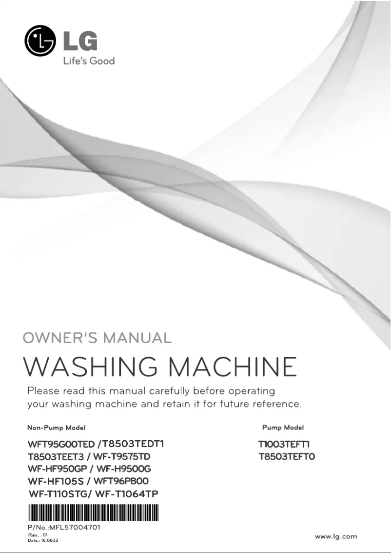 Imagen de la primera página del manual del dispositivo WF-T1064TP