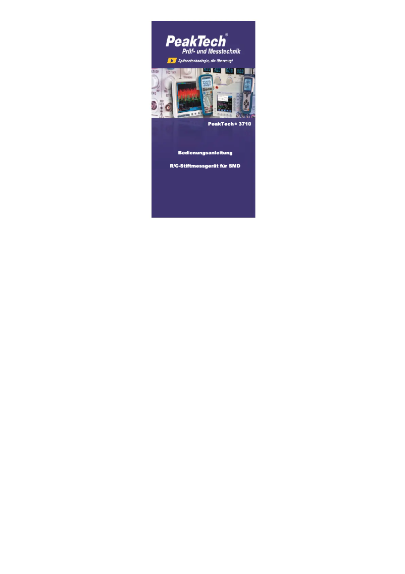 Imagen de la primera página del manual del dispositivo 3710