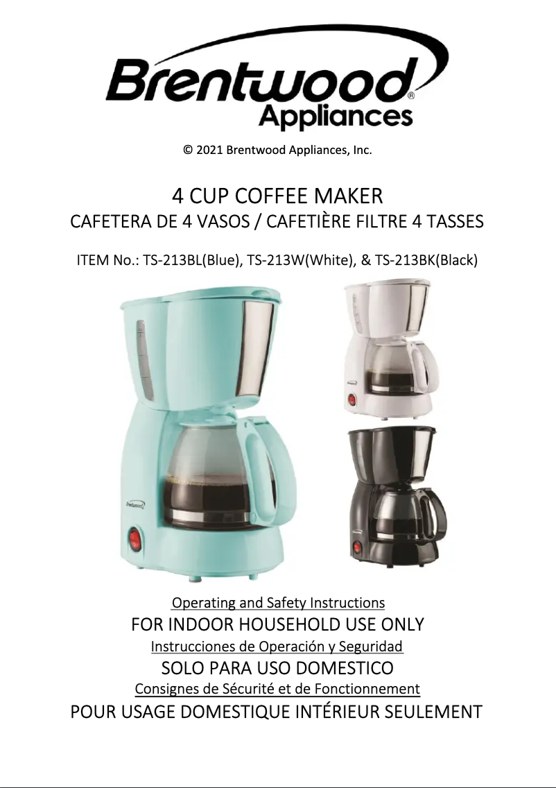 Imagen de la primera página del manual del dispositivo TS-213W