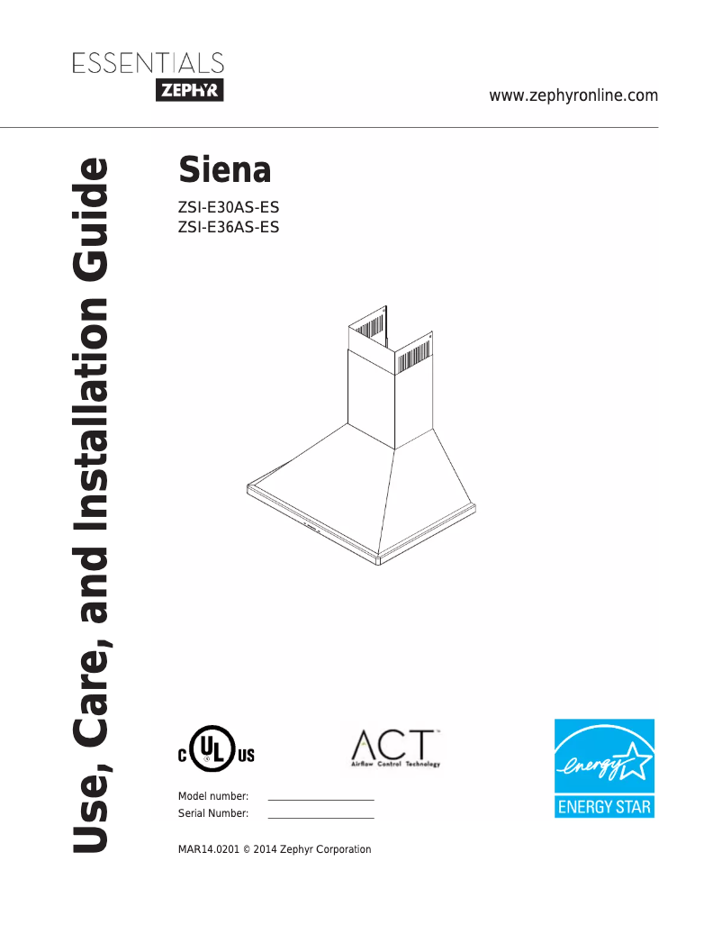 Imagen de la primera página del manual del dispositivo ZSIE30ASES