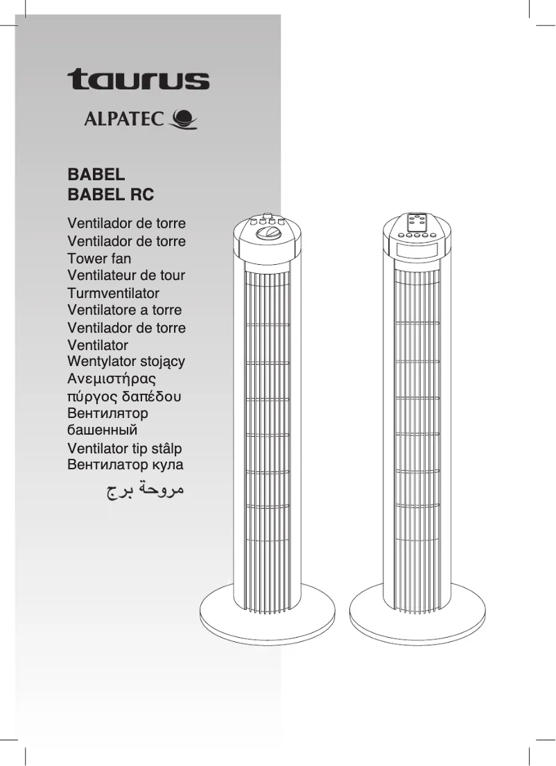 Imagen de la primera página del manual del dispositivo Babel RC