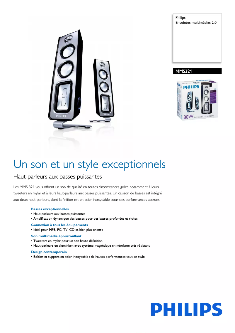 Imagen de la primera página del manual del dispositivo MMS321