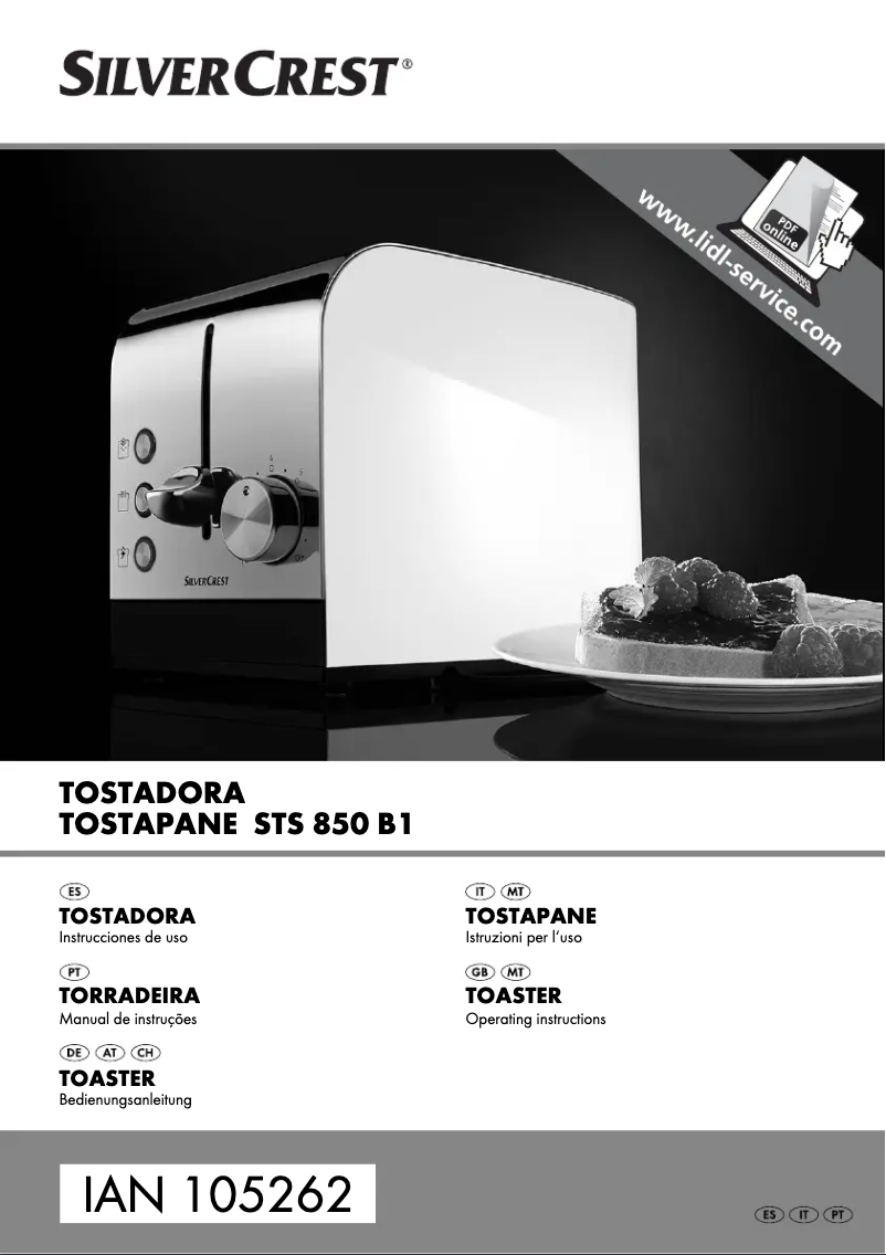 Página nº 1 - Manual de usuario SilverCrest STS 850 B1