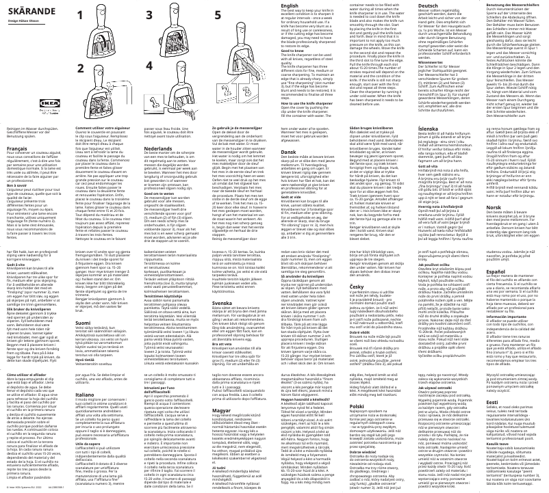 Imagen de la primera página del manual del dispositivo SKÄRANDE 502.891.69