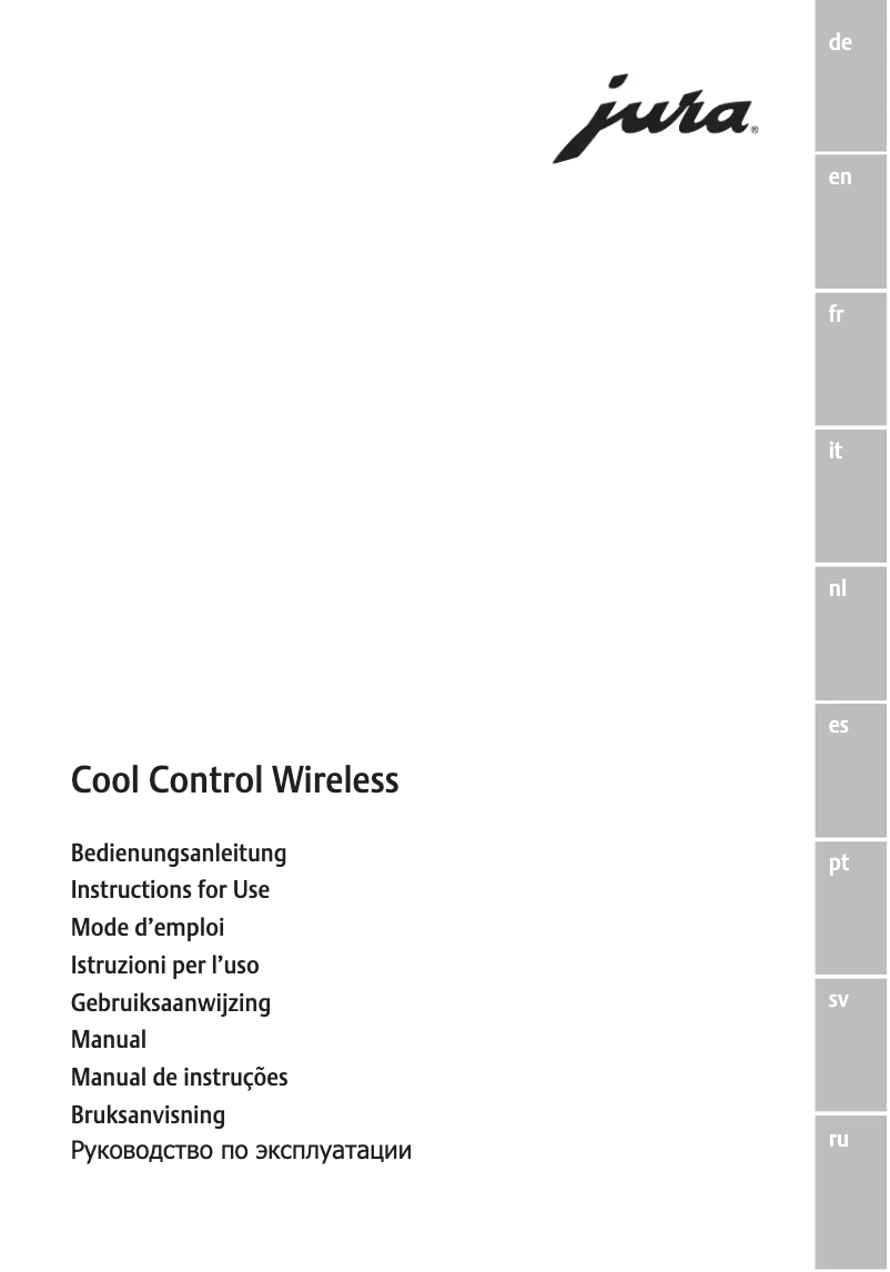 Imagen de la primera página del manual del dispositivo Cool Control Wireless