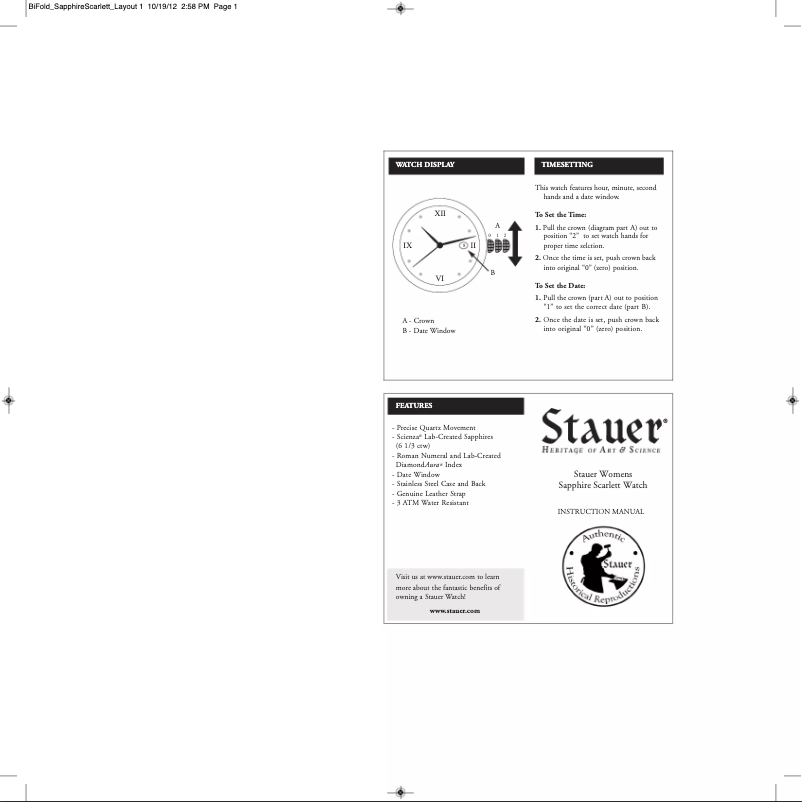 Página 1 del manual Manual de usuario Stauer 23238
