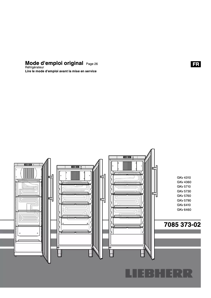 Página 1 del manual Manual de usuario Liebherr GKV 5790-21