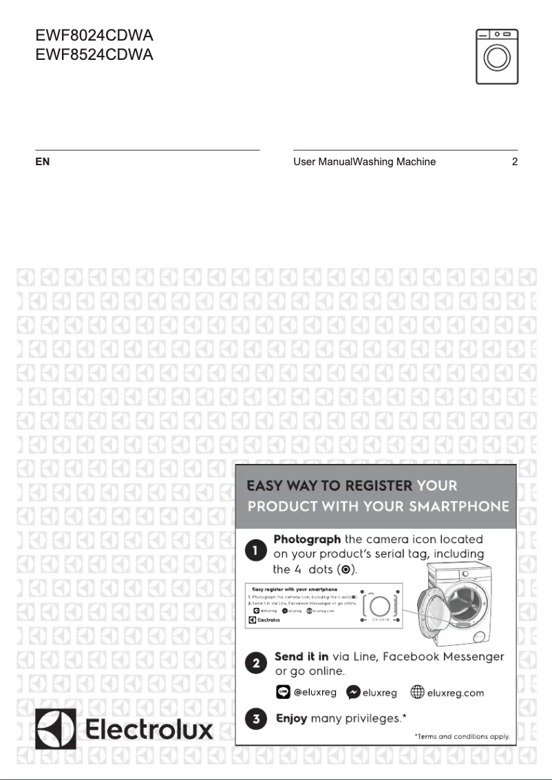 Página 1 del manual Manual de usuario Electrolux EWF8524CDWA