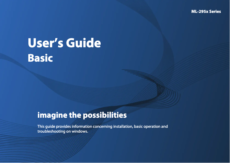 Imagen de la primera página del manual del dispositivo ML-2950D