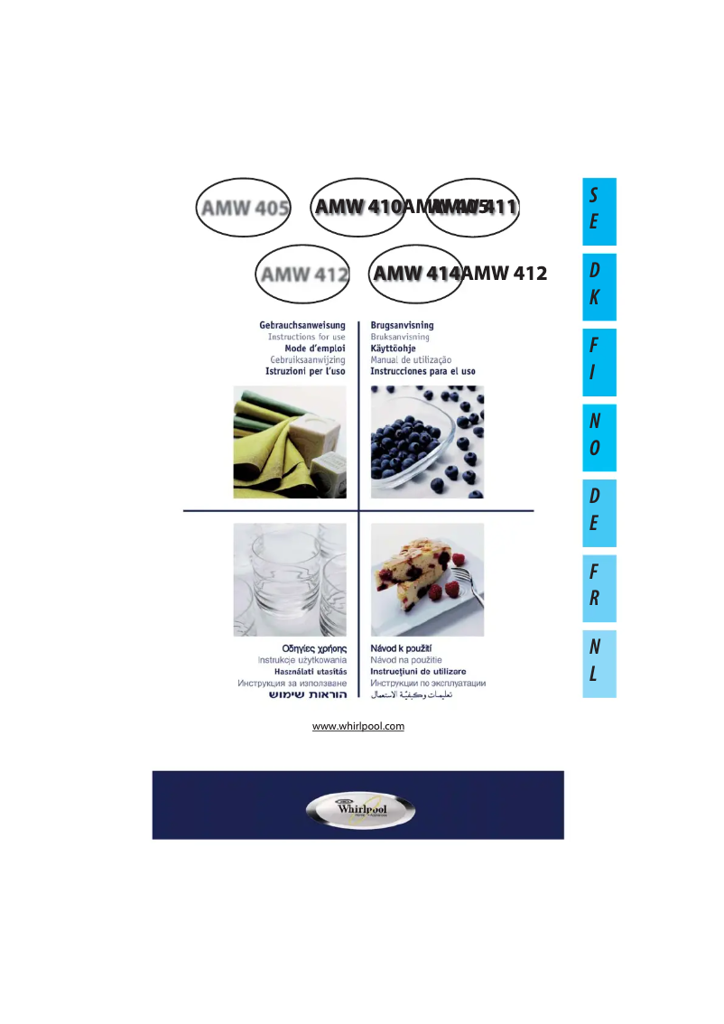 Imagen de la primera página del manual del dispositivo AMW 412