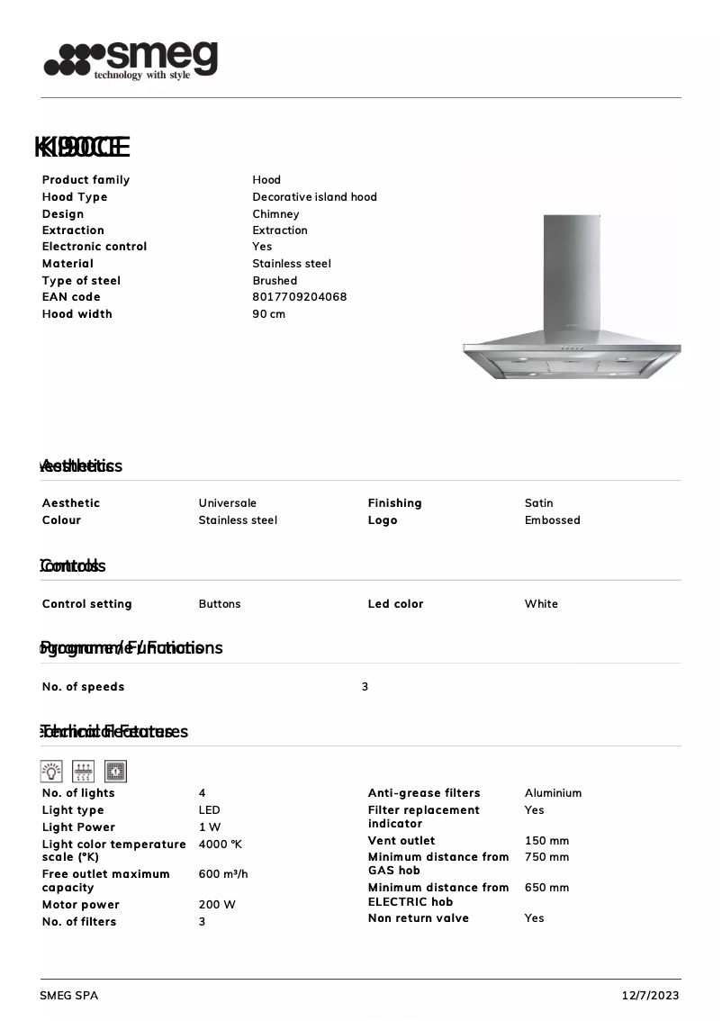 Imagen de la primera página del manual del dispositivo KI90CE