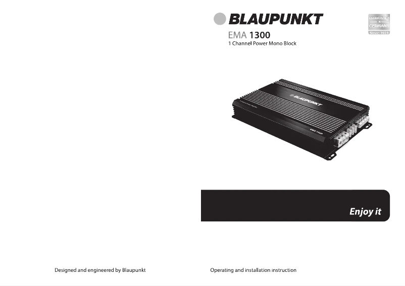 Imagen de la primera página del manual del dispositivo EMA 1300