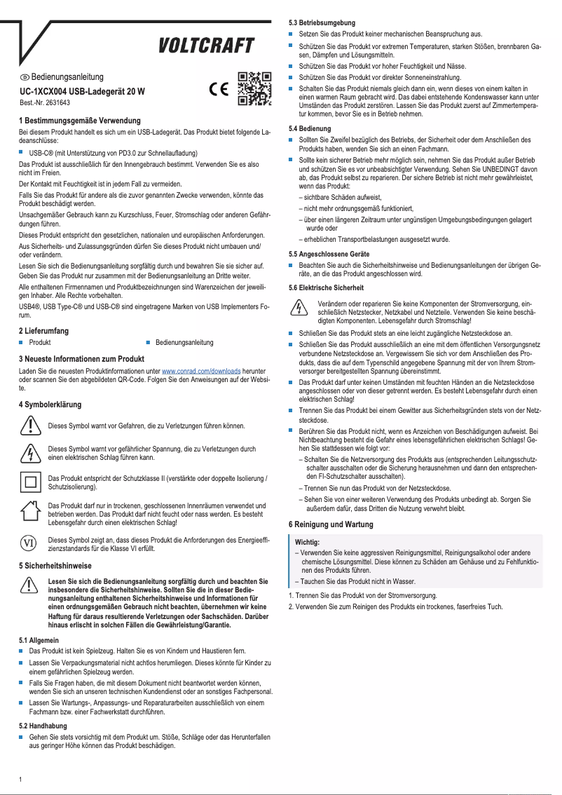 Imagen de la primera página del manual del dispositivo UC-1XCX004