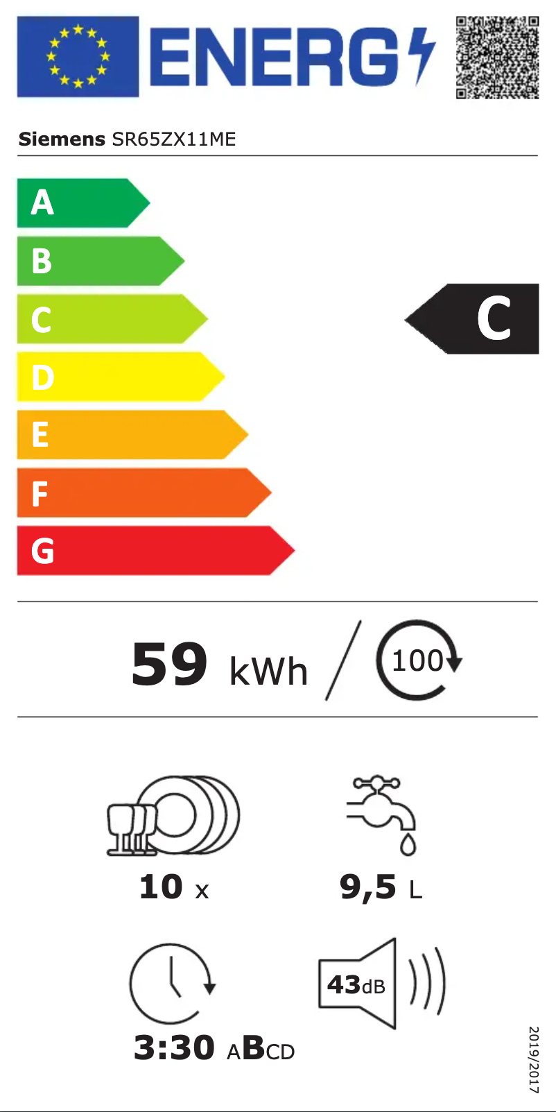 Imagen de la primera página del manual del dispositivo SR65ZX11ME