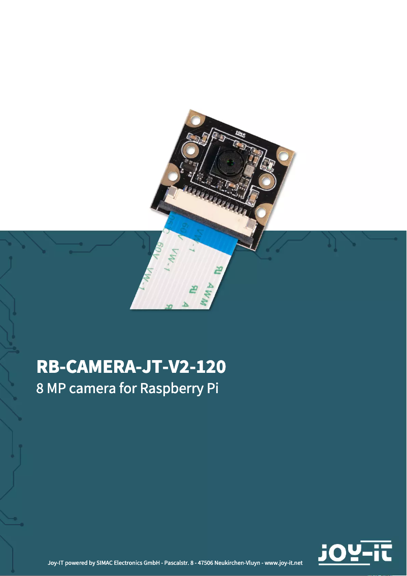 Imagen de la primera página del manual del dispositivo RB-CAMERA-JT-V2-120