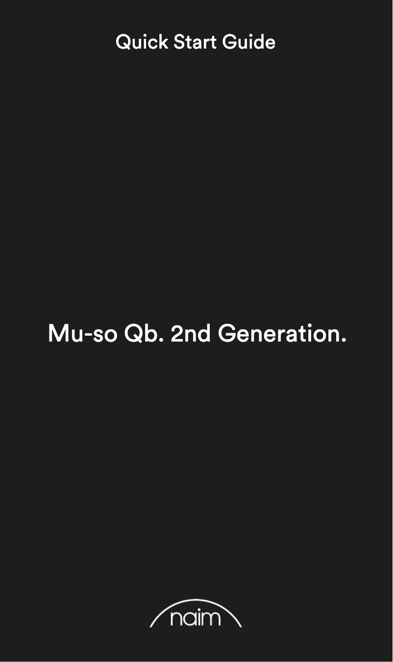 Imagen de la primera página del manual del dispositivo Mu-so Qb