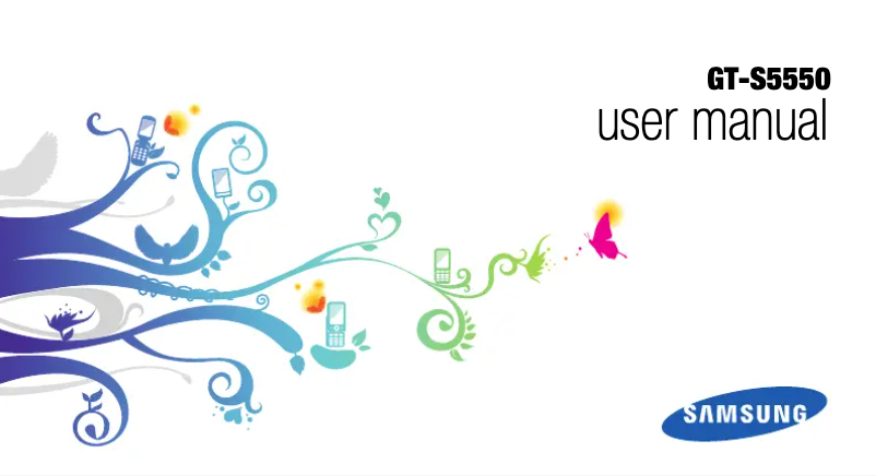 Página 1 del manual Manual de usuario Samsung S5550