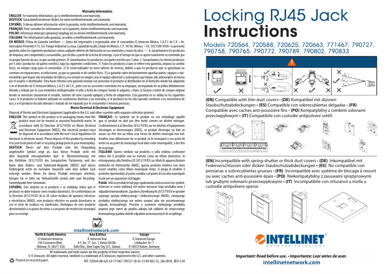 Página 1 del manual Manual de usuario Intellinet 790734