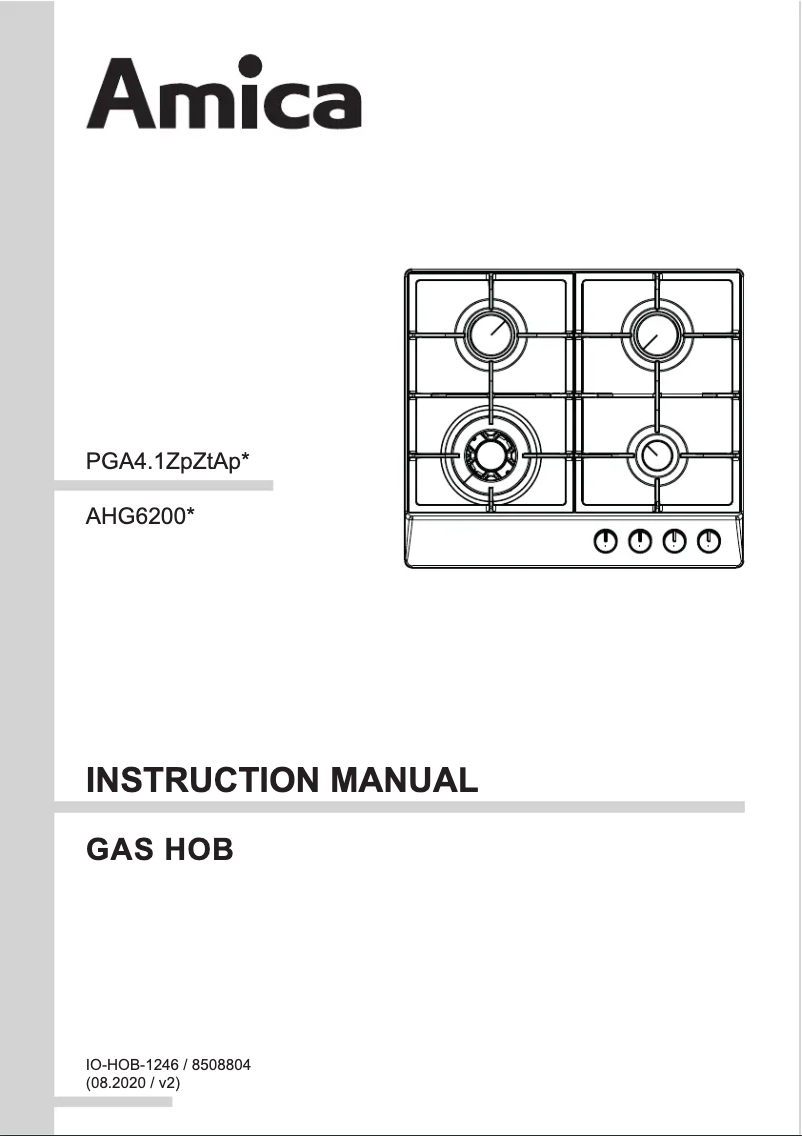 Página nº 1 - Manual de usuario Amica AHG6200BL