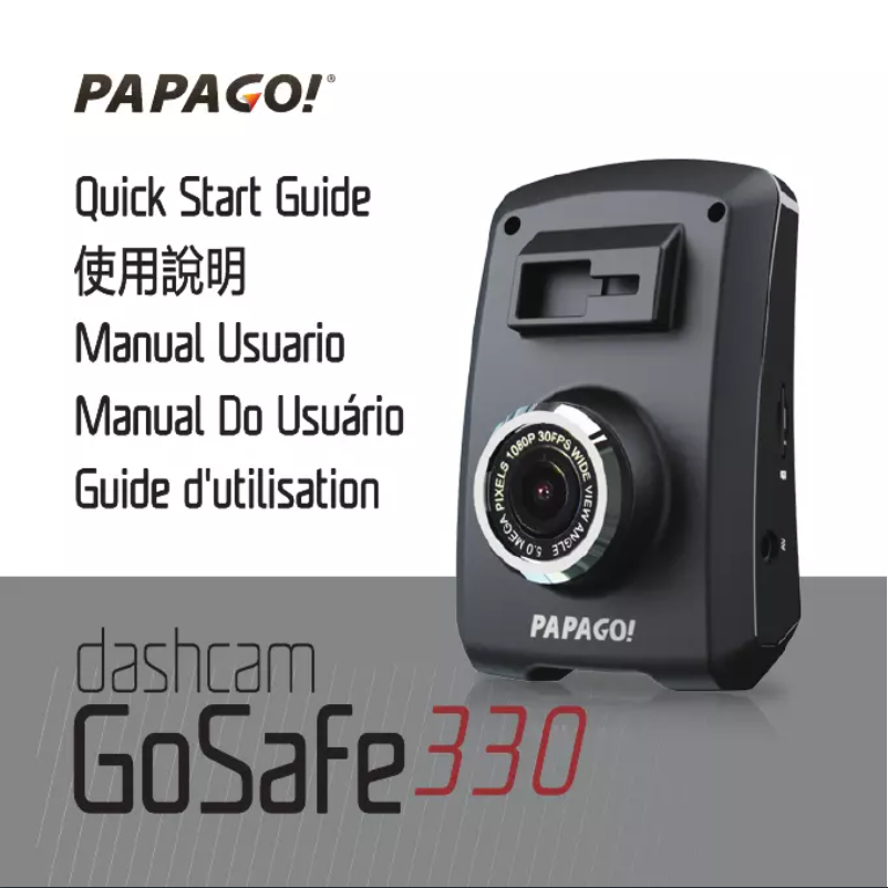 Imagen de la primera página del manual del dispositivo GoSafe 330