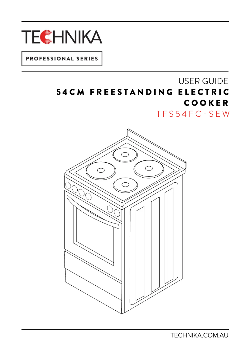 Imagen de la primera página del manual del dispositivo TFS54FC-SEW