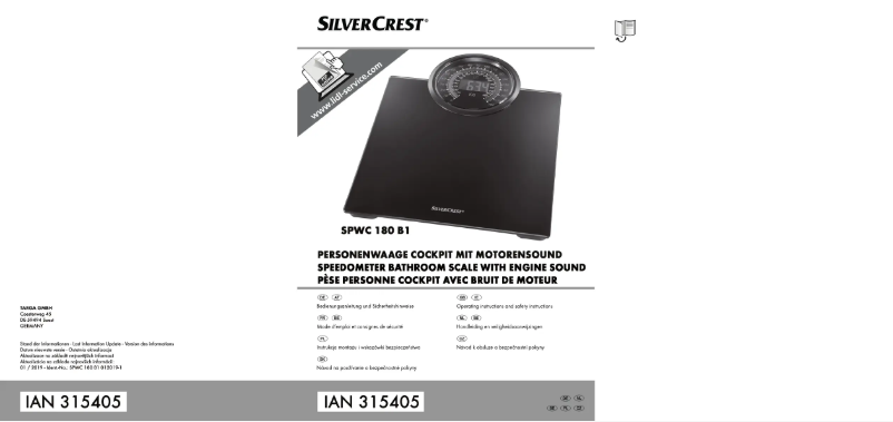 Imagen de la primera página del manual del dispositivo SPWC 180 B1