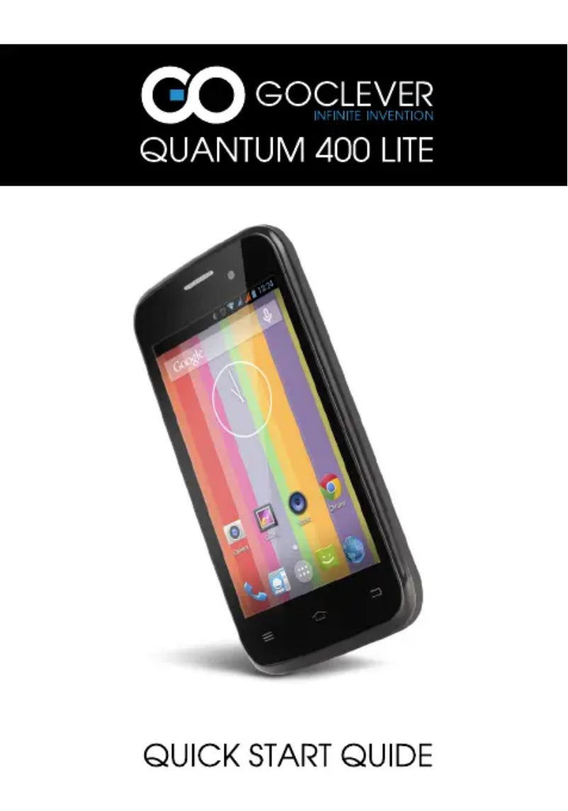 Página 1 del manual Manual de usuario GoClever Quantum 400 Lite