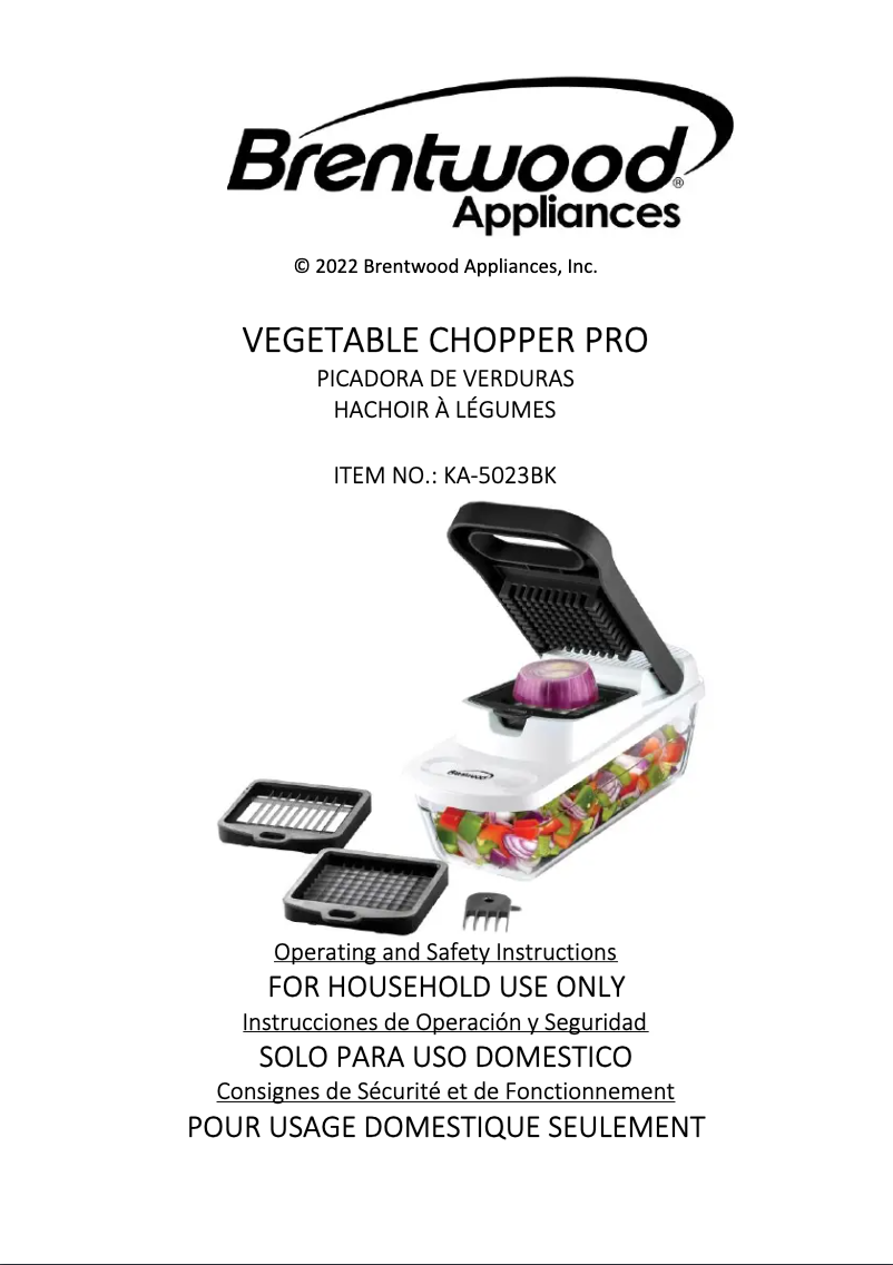 Página nº 1 - Manual de usuario Brentwood KA-5060BK
