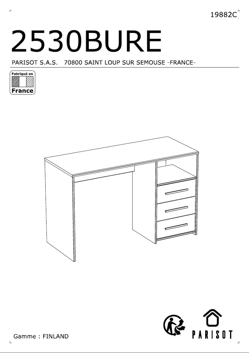 Página 1 del manual Manual de usuario Parisot 2530BURE