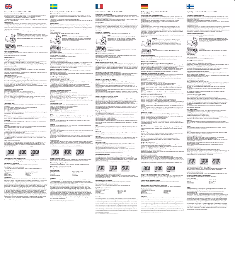 Página 1 del manual Manual de usuario Silva Ex3 Plus