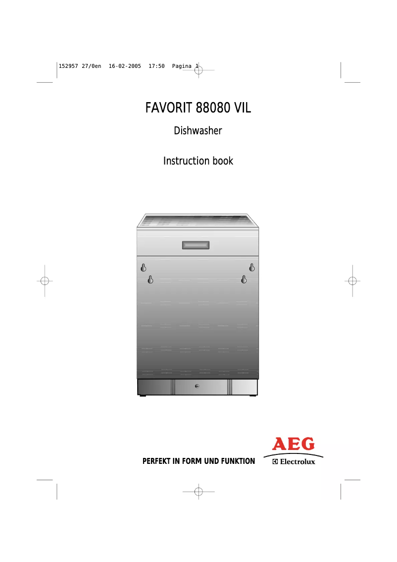 Imagen de la primera página del manual del dispositivo F88080VIL