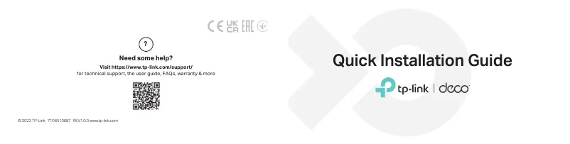 Imagen de la primera página del manual del dispositivo Deco X10-4G