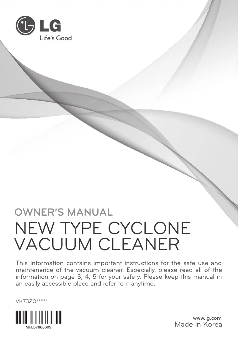 Página 1 del manual Manual de usuario LG VK7320NRTR
