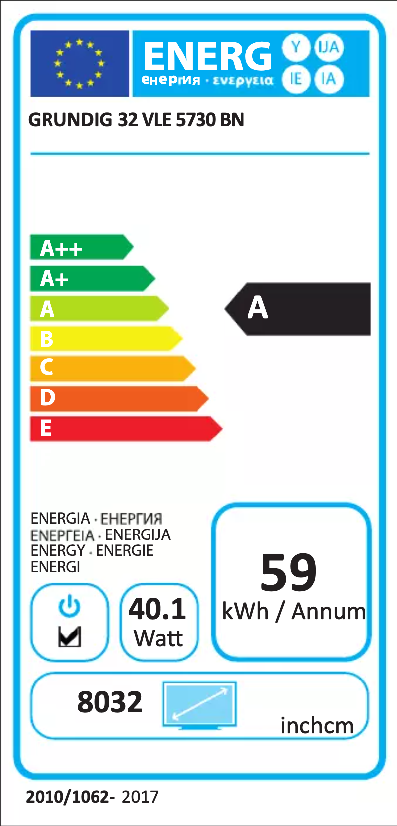 Imagen de la primera página del manual del dispositivo 32 VLE 5730 BN