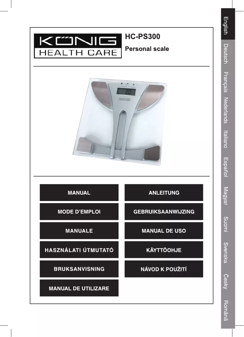 Imagen de la primera página del manual del dispositivo HC-PS300