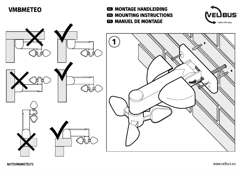 Imagen de la primera página del manual del dispositivo VMBMETEO
