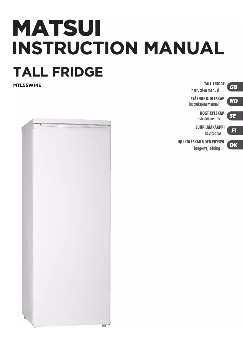 Imagen de la primera página del manual del dispositivo MTL55W14E