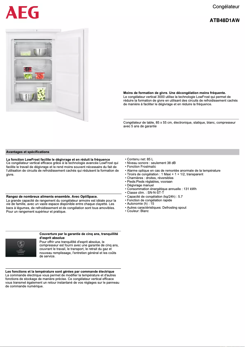 Imagen de la primera página del manual del dispositivo ATB48D1AW