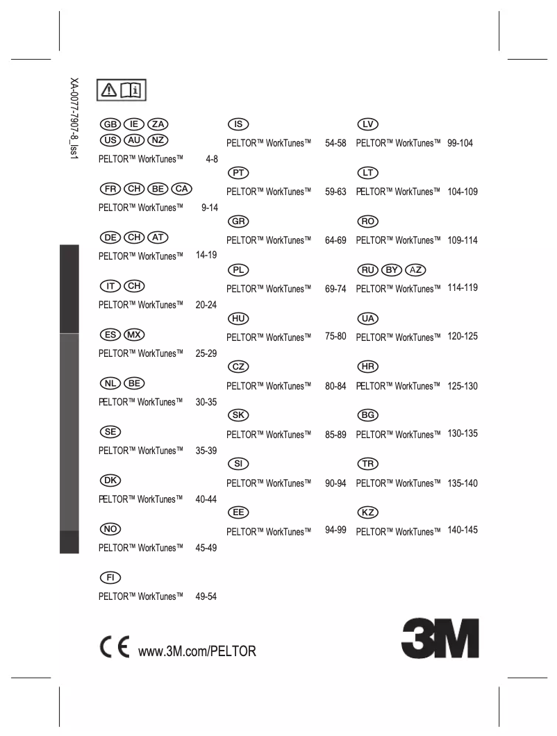 Imagen de la primera página del manual del dispositivo WorkTunes Pro