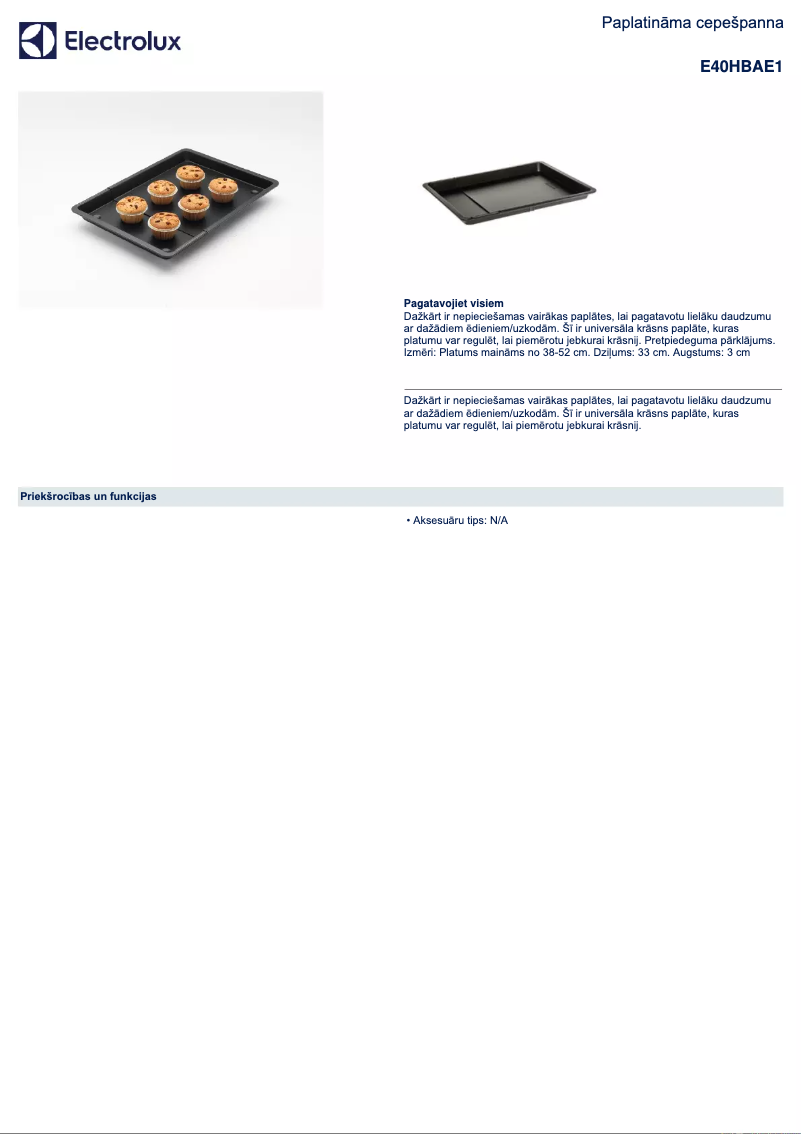 Página 1 del manual Manual de usuario AEG E40HBAE1