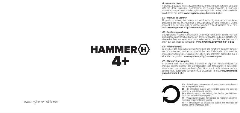 Página 1 del manual Manual de usuario Hammer 4+