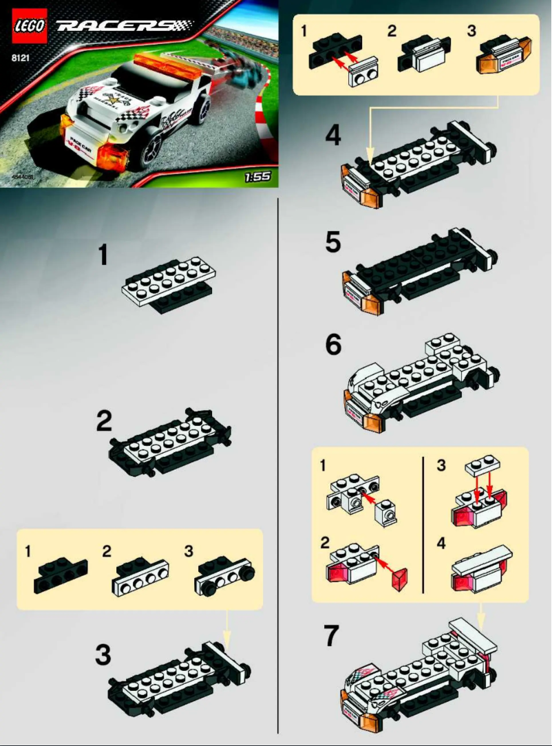 Página 1 del manual Manual de usuario Lego Racers 8121