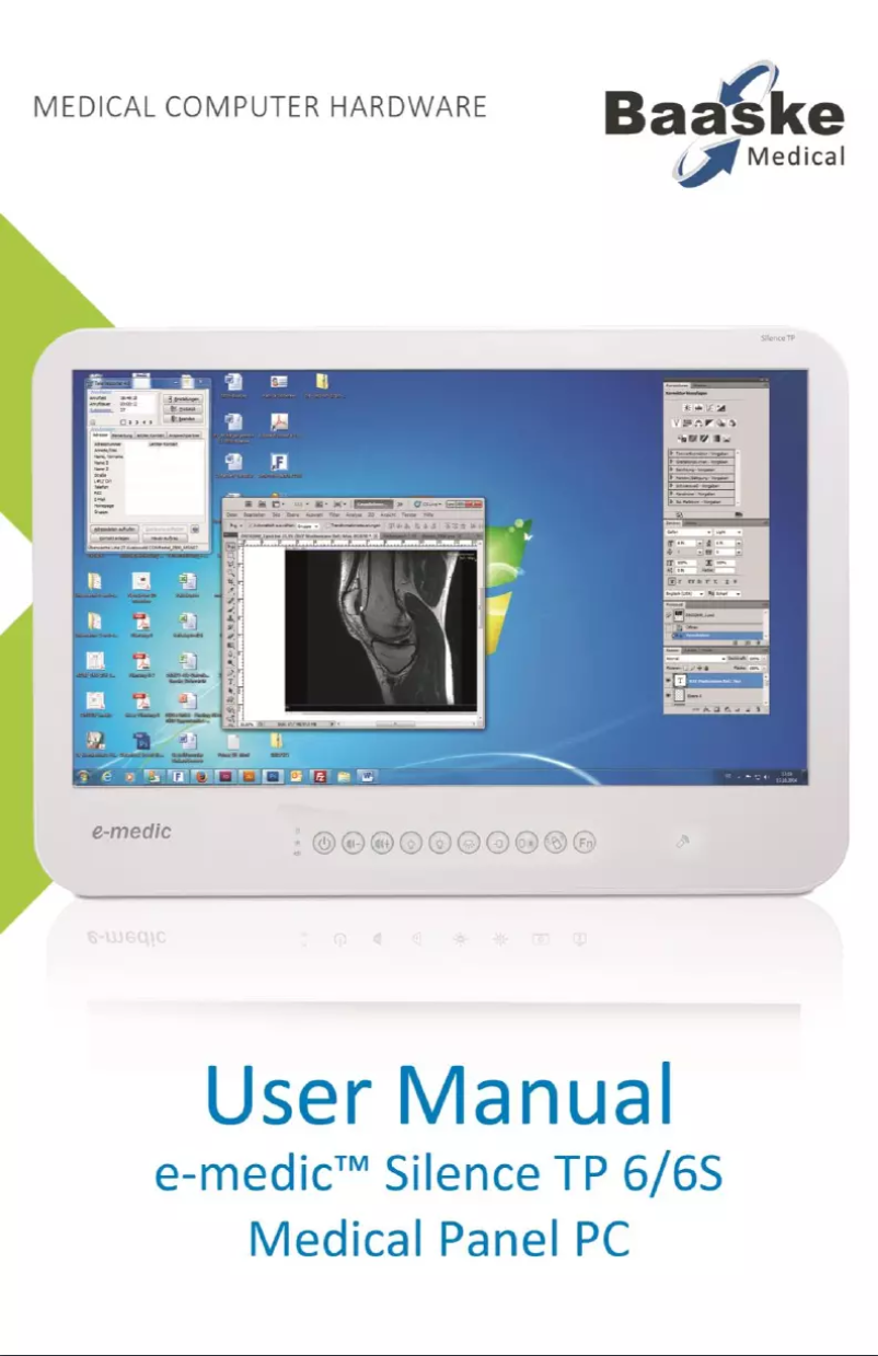 Imagen de la primera página del manual del dispositivo e-medic Silence TP 6