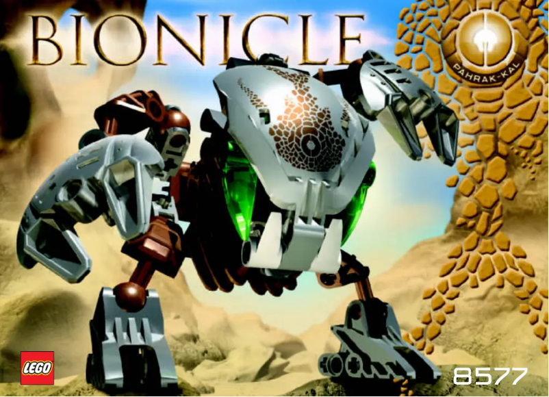 Página 1 del manual Manual de usuario Lego Bionicle 8577